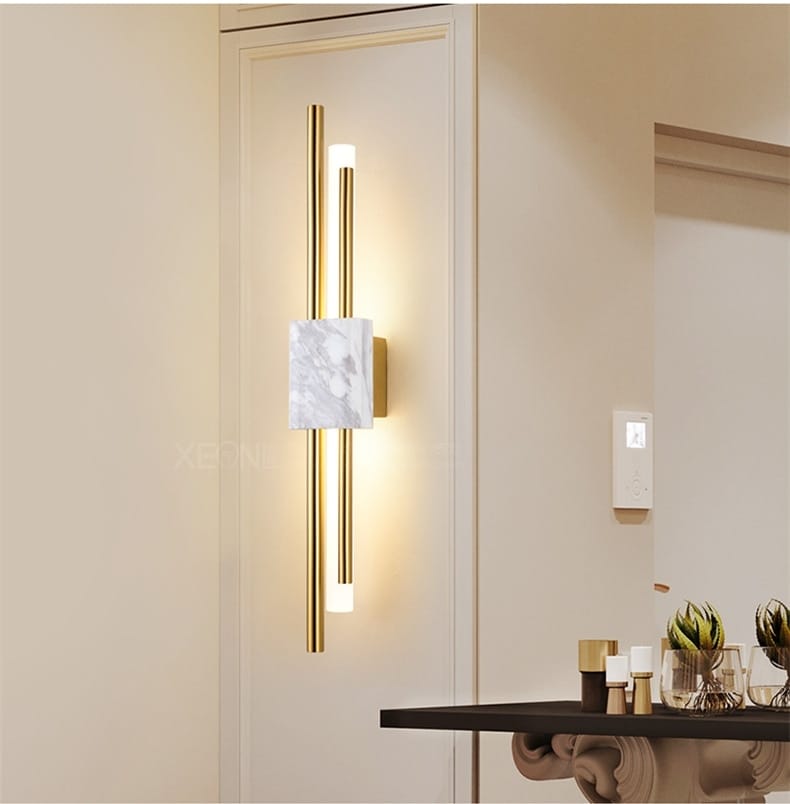 Modern Marble Led Wall Lamp For Living Room Bedroom Bathroom