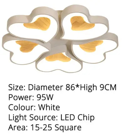 Modern Heart Shape LED Ceiling Lights For Living Room