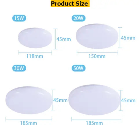 UFO LED Ceiling Lights 15W 20W 30W 50W Thin Ceiling Lamp