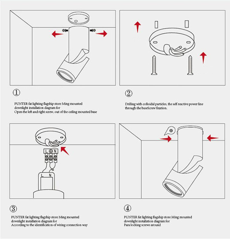 Dimmable Rotating LED Downlights 10W15W20W COB LED Ceiling