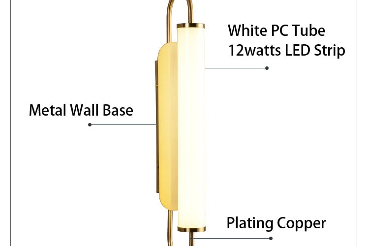 Asya - Modern Minimalist Design LED Wall Lamp