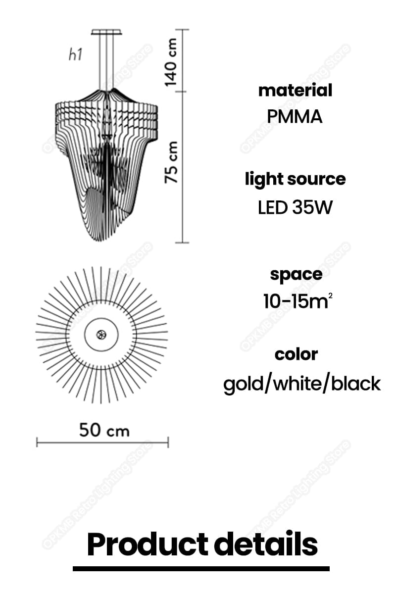 Pena - Modern Designer Creative Chandelier Lighting For