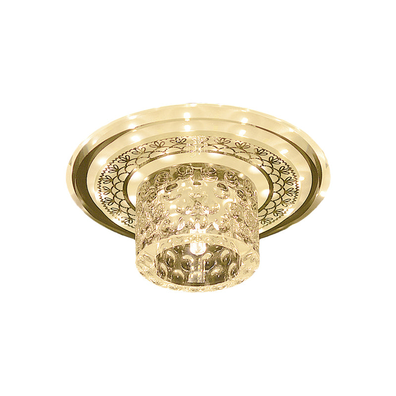 Fluid Led Ceiling Contemporary LED Crystal Flushmount Ceiling Light for Corridor