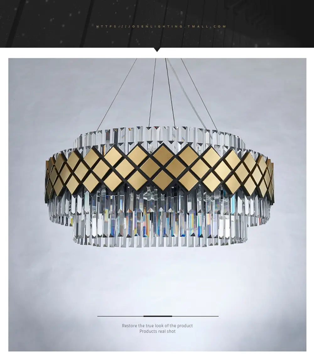 Neva - Designer Crystal LED Chandelier For Dinning Room