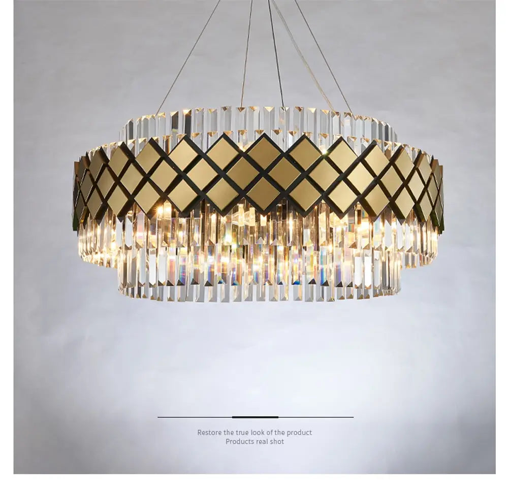 Neva - Designer Crystal LED Chandelier For Dinning Room