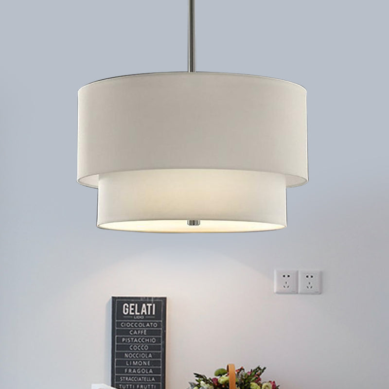 Traditional Layered Tier Chandelier - 3-Light Ceiling Light in Black ...