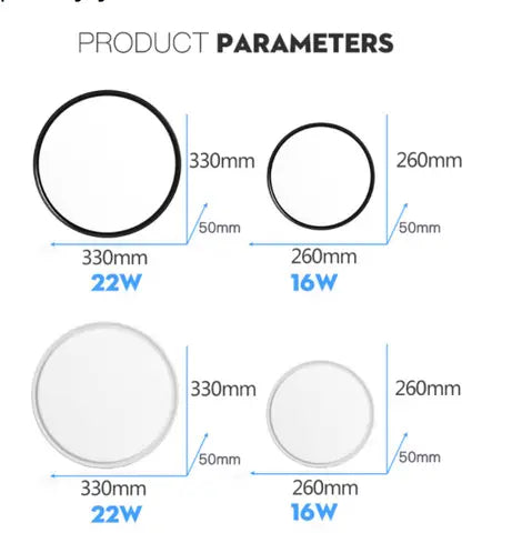 Modern LED Ceiling Lights Lighting Round 16W 15W 20W 30W 50W