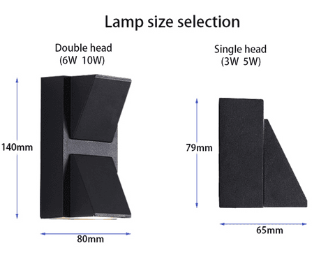 Modern simple creative outdoor waterproof wall lamp LED