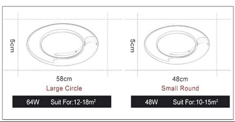 Bedroom Lamp Ceiling Around For Plafond Home 5-15Square