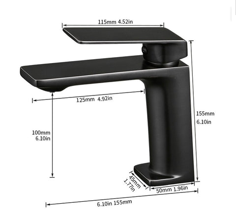 HydroBliss - Modern Top Handle Bathroom Faucet