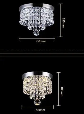 Modern Crystal LED Ceiling light Fixture For Indoor Lamp