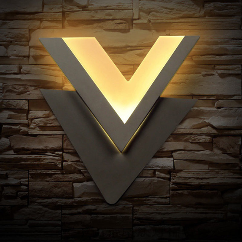 V Shape Led Light Design Customizable V-Shaped LED Sconce Light for Living Room and Bedroom