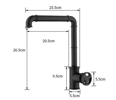 HydroBliss - Industrial Kitchen Faucet