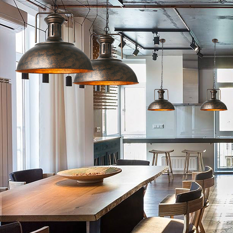 Industrial Swivel Joint Pendant Lighting Fixture: Metal Ceiling Light ...