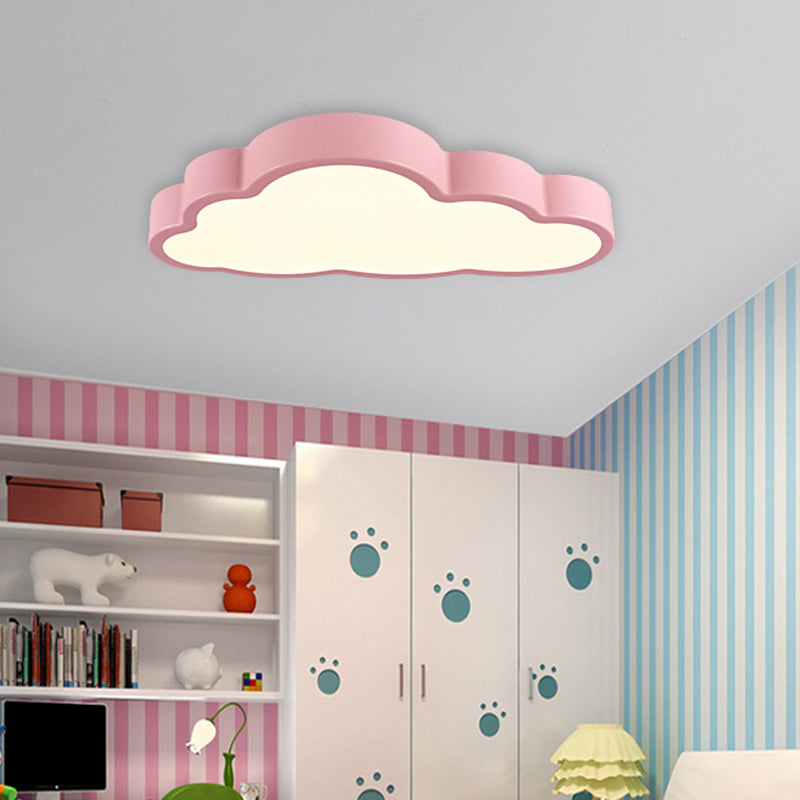 Fluid Led Ceiling Modern Cloud Acrylic LED Flush Ceiling Light for Bedroom
