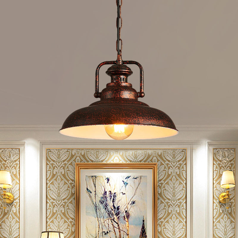 Farmhouse Style Rustic Barn Hanging Ceiling Light with Swivel Joint ...