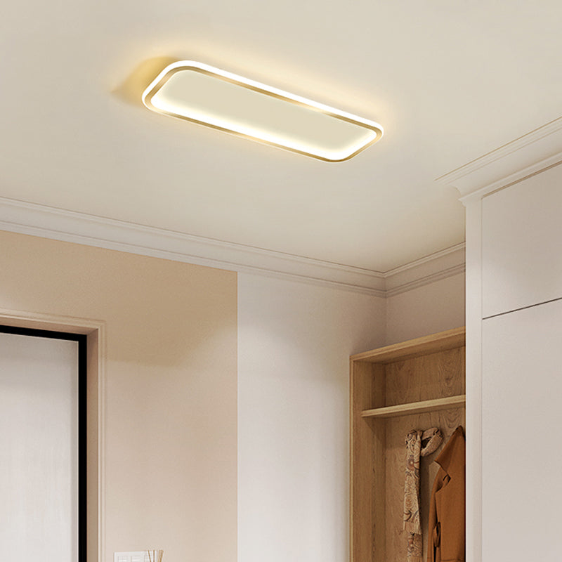 Rectangular Ceiling Lights Minimalistic Rectangular LED Flush Ceiling Light Fixture
