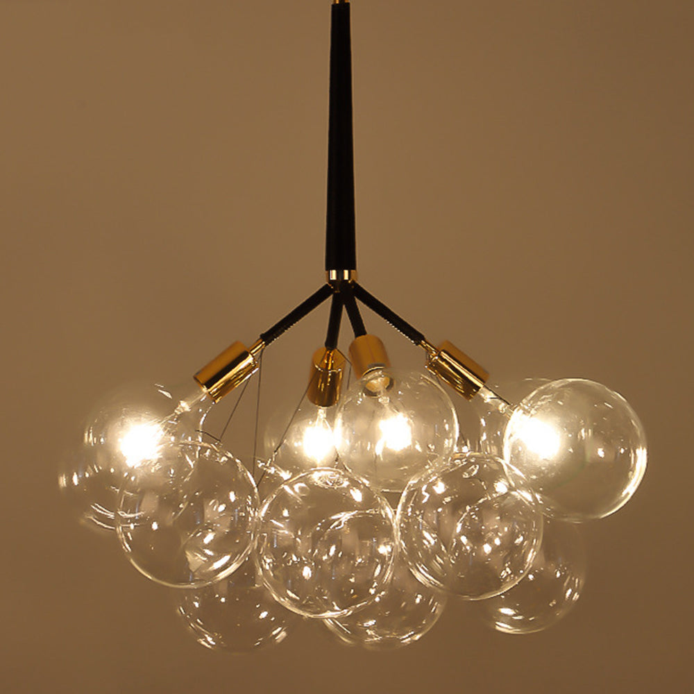 Modern Glass Bubble Chandelier for Living Room