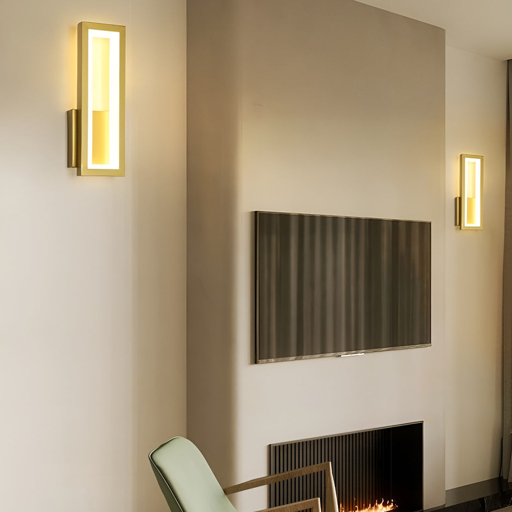 Rectangular Led Wall Sconce Rectangular LED Modern Wall Lamp Wall Sconce Lighting Wall Light Fixture