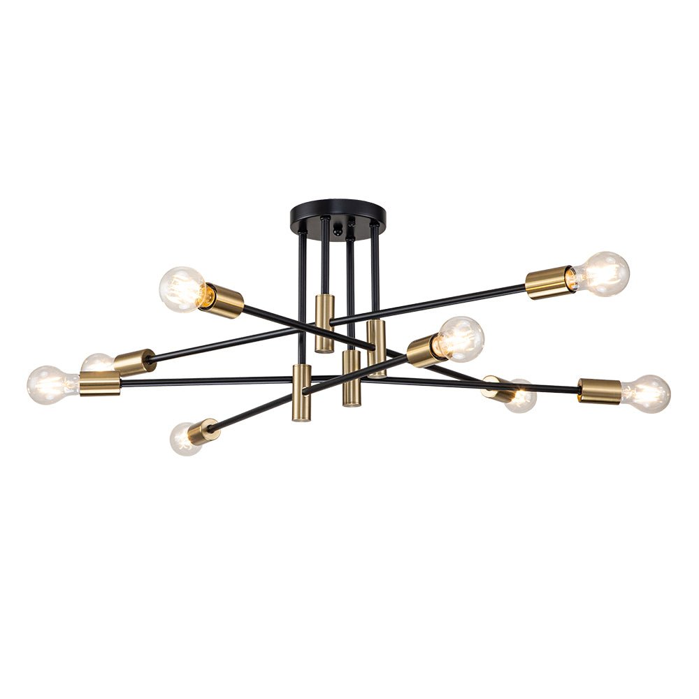 Linear Sputnik Semi Flush Mount Ceiling Light