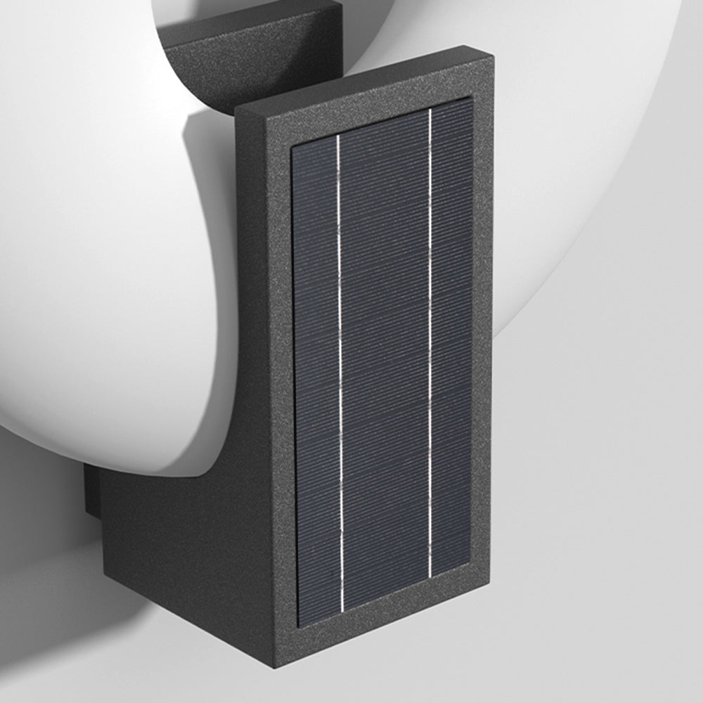Isaac Modern Metal Acrylic Solar Waterproof Outdoor Wall Lamp