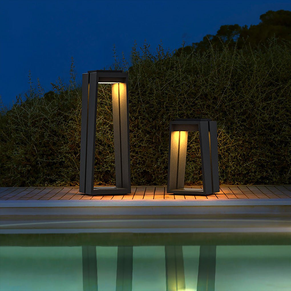 Solar Led Stools Square Stool LED Waterproof Minimalist Solar Lights Outdoor Lanterns